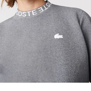 NWT Men’s Lacoste Lettered Crew Neck Cotton Blend sweater